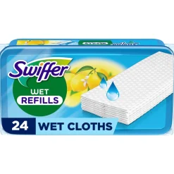 Swiffer Wet Refill fuktiga golvdukar citron