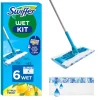 Swiffer Wet Startkit mopp med 6 våta dukar