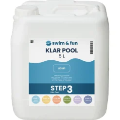 Swim & Fun KlarPool poolrengöring mot beläggning, 5 liter
