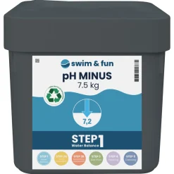 Swim & Fun pH-Minus medel för pool, 7,5 kg