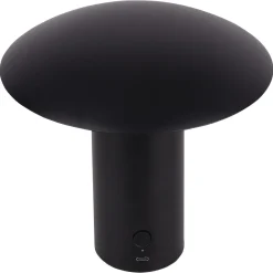 Tage laddningsbar bordslampa metall svart, 20 cm, Northlight