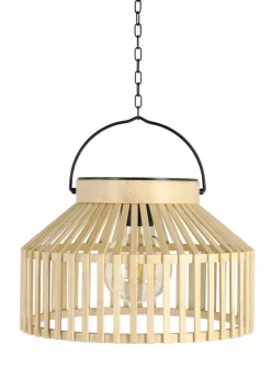 Taklampa solcell hängande bambu Northlight, 30 cm