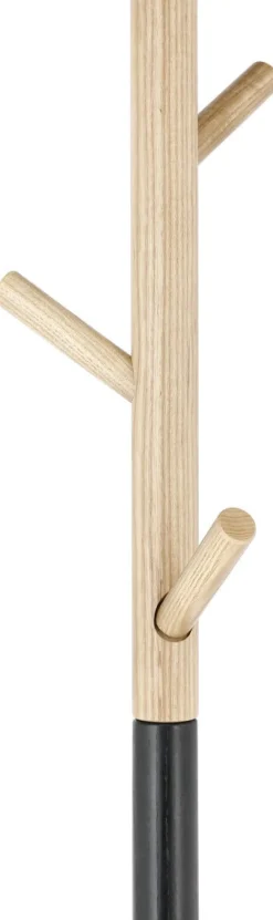 Tamburmajor svart trä, 6 krokar, 178 cm