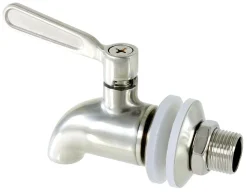 Tappkran till behållare, metall, 17 mm