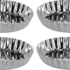 Tartelettformar 9 cm, rostfritt stål, 4-pack
