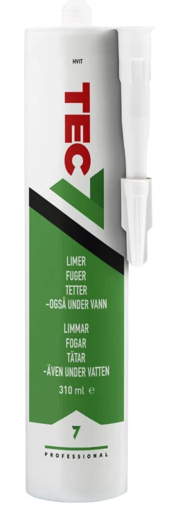 Tec7 fogmassa patron för utomhus och inomhus, 310 ml
