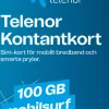 Telenor kontantkort Prepaid Surf 100 GB, 1 år