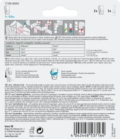 Tesa självhäftande krok, 2-pack