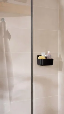 Tesa Lavaa duschkorg självhäftande, svart