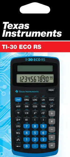Texas Instruments TI-30 ECO RS miniräknare, solcell