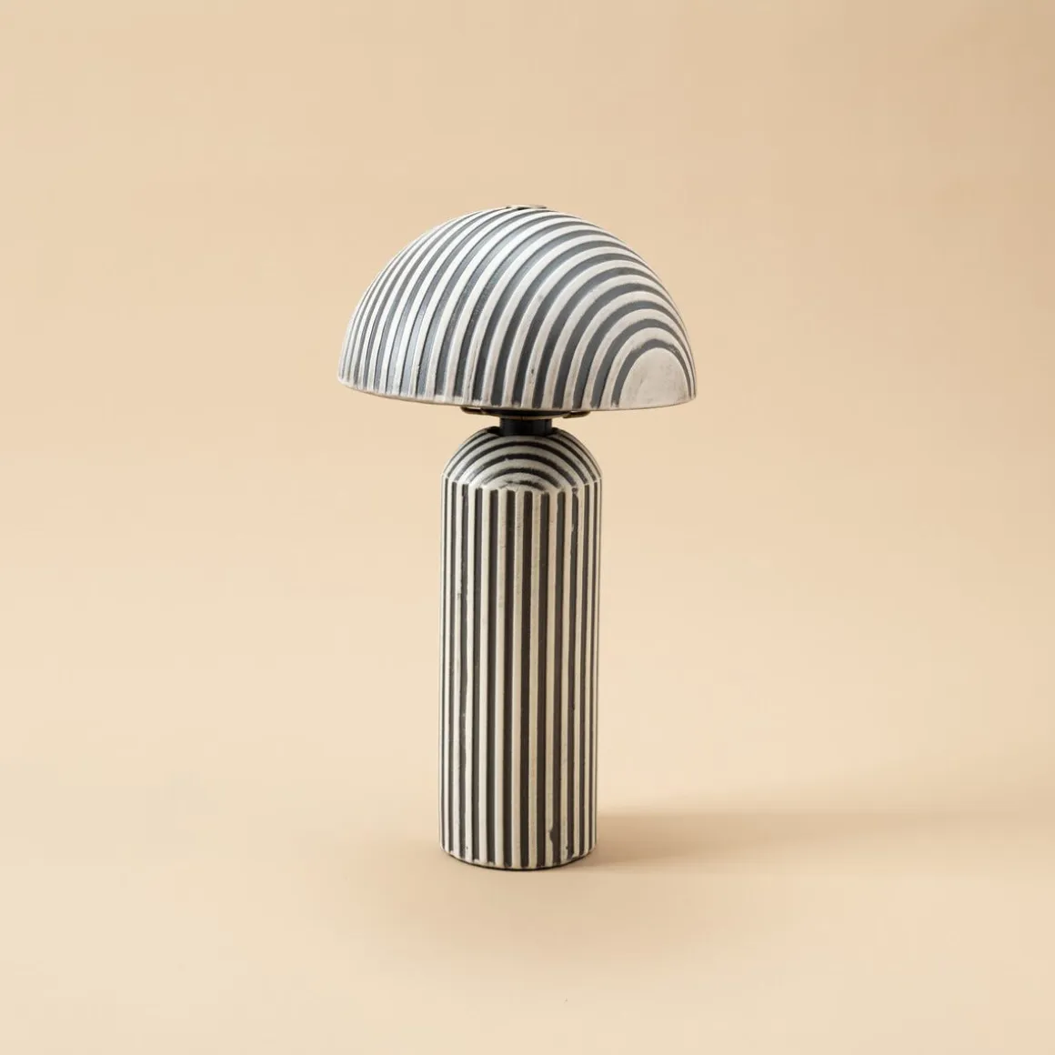 Tilde bordslampa randig keramik, 32 cm, Northlight