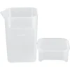 Tillbringare med lock, plast, 0,8 liter