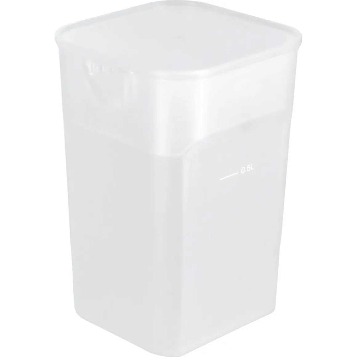 Tillbringare med lock, plast, 0,8 liter