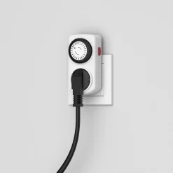 Timer eluttag inomhus mini vit, 100 x 52 mm.