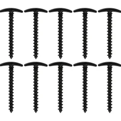 Tältpinnar skruv plast, 10-pack
