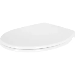 Toalettsits mjukstängande vit, duroplast