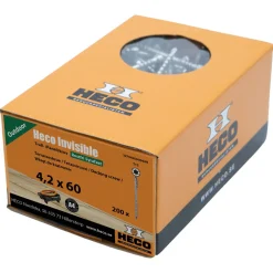 Trallskruv Invisible rostfri A4 till Heco Decking Tool, 4,2 x 60 mm
