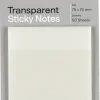 Transparenta notislappar 75x75 mm, 50 blad