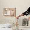 Trådkorg beige metall