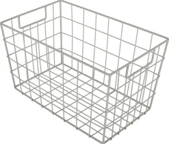 Trådkorg beige metall