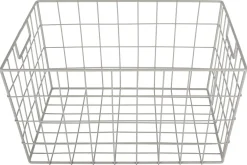 Trådkorg beige metall