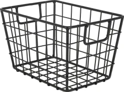 Trådkorg i svart metall