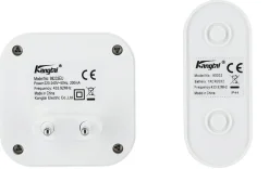 Trådlös dörrklocka med tryckknapp, plug in, 230 V