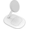 Trådlös magnetisk Qi2-laddare iPhone och AirPods, vit