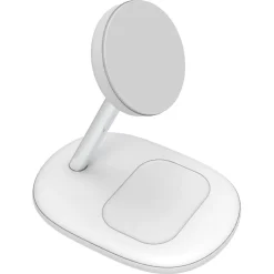 Trådlös magnetisk Qi2-laddare iPhone och AirPods, vit