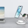 Trådlös Qi2 laddare 3-i-1 för iPhone, magnetisk, 15 W