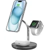 Trådlös Qi2 laddare 3-i-1 för iPhone, magnetisk, 15 W