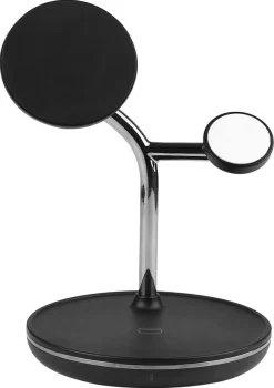 Trådlös Qi2 laddare 3-i-1 för iPhone, magnetisk, 15 W