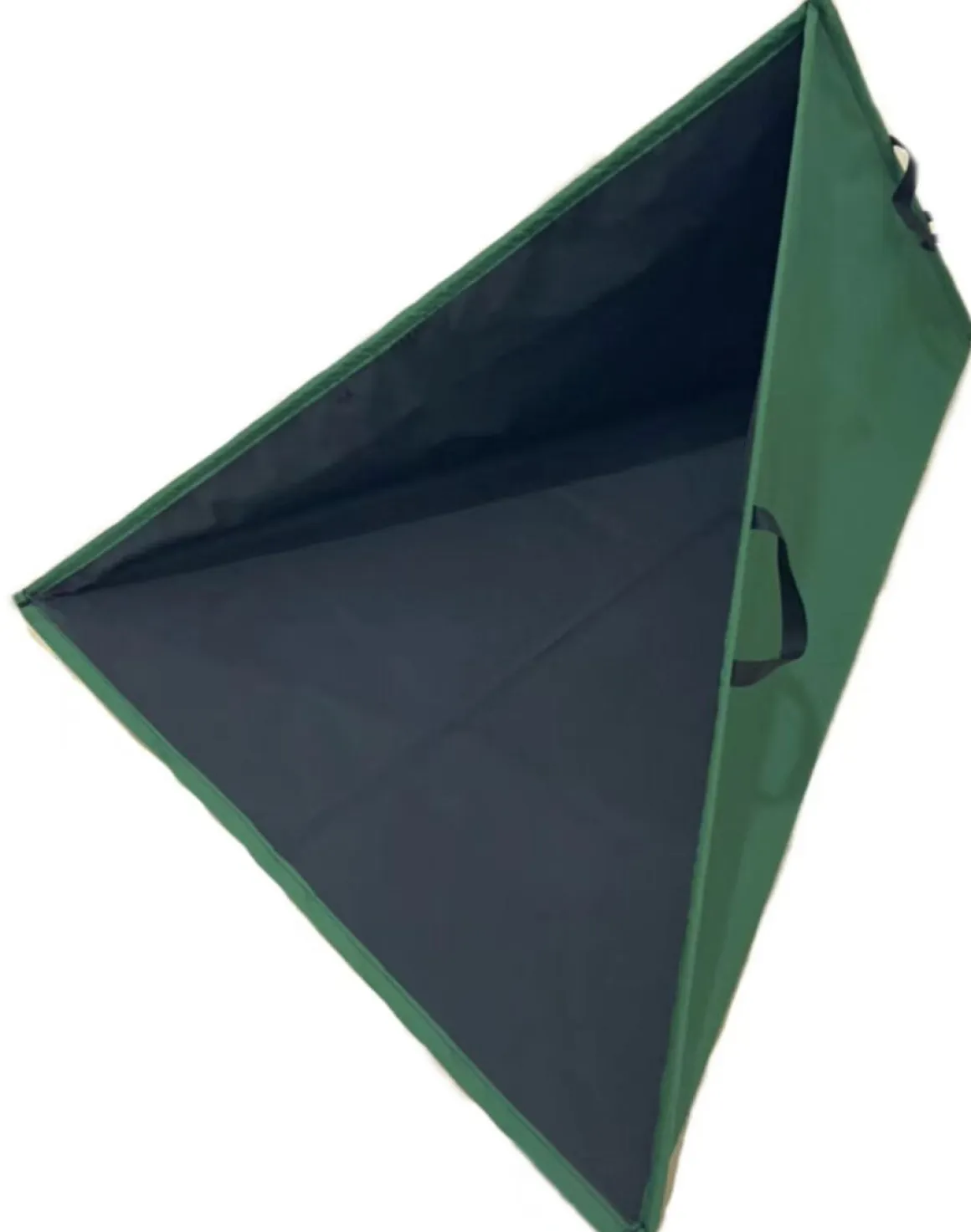Trekantig lövsäck m handtag, hopfällbar, 84 x 130 cm