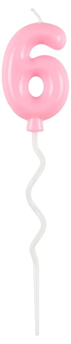 Tårtljus ballong och siffra, pastell, 1-pack