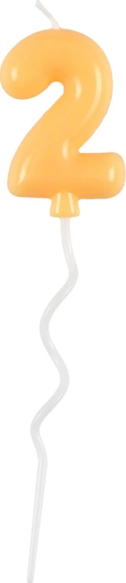 Tårtljus ballong och siffra, pastell, 1-pack