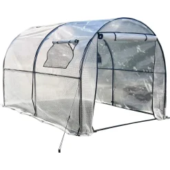 Tunnelväxthus plast 6 m2, 3 x 2 x 1,9 m