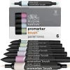 Tuschpenna Winsor & Newton BrushMarker Pastell 6-pack