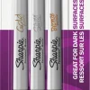 Tuschpennor Sharpie Metallic Fine, 3-pack