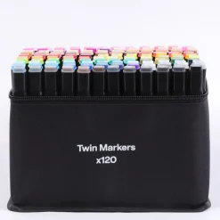 Twin Marker tuschpennor dubbelsidiga, 120-pack