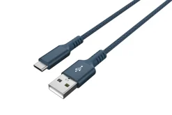 Tygklädd USB C kabel 1,5m USB-A till USB-C Clas Ohlson