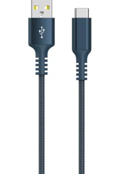 Tygklädd USB C kabel 1,5m USB-A till USB-C Clas Ohlson