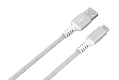 Tygklädd USB C kabel 3m USB-A till USB-C Clas Ohlson
