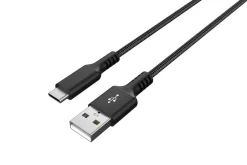 Tygklädd USB C kabel 1,5m USB-A till USB-C Clas Ohlson