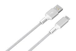 Tygklädd USB C kabel 1,5m USB-A till USB-C Clas Ohlson