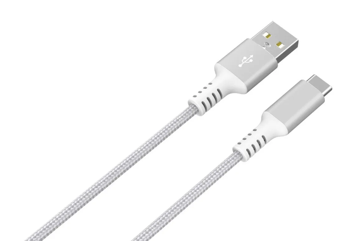 Tygklädd USB C kabel 1,5m USB-A till USB-C Clas Ohlson