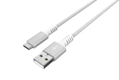 Tygklädd USB C kabel 1,5m USB-A till USB-C Clas Ohlson