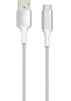 Tygklädd USB C kabel 1,5m USB-A till USB-C Clas Ohlson