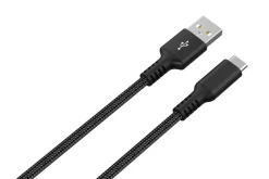 Tygklädd USB C kabel 3m USB-A till USB-C Clas Ohlson