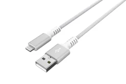 Tygklädd USB-A till Lightning laddkabel för iPhone 1,5m Clas Ohlson