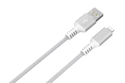 Tygklädd USB-A till Lightning laddkabel för iPhone 1,5m Clas Ohlson
